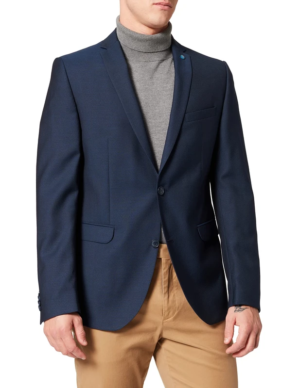 Club of Gents Men's CG Caden SS Jacket, Blau (Blau 62), 48R