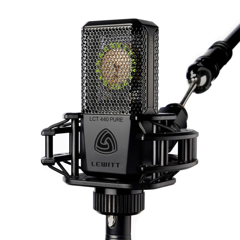 LEWITT LCT 440 PURE XLR condenser microphone for voice, singing, instrument recording, and streaming