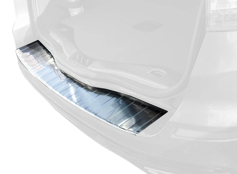 Avisa Stainless Steel Rear bumper protector compatible with Ford Mondeo V Wagon 2014- & Facelift 2019- 'Ribs'