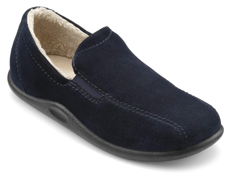 Hotter Men's Navy Slipper, Blue Navy 030, 8 UK
