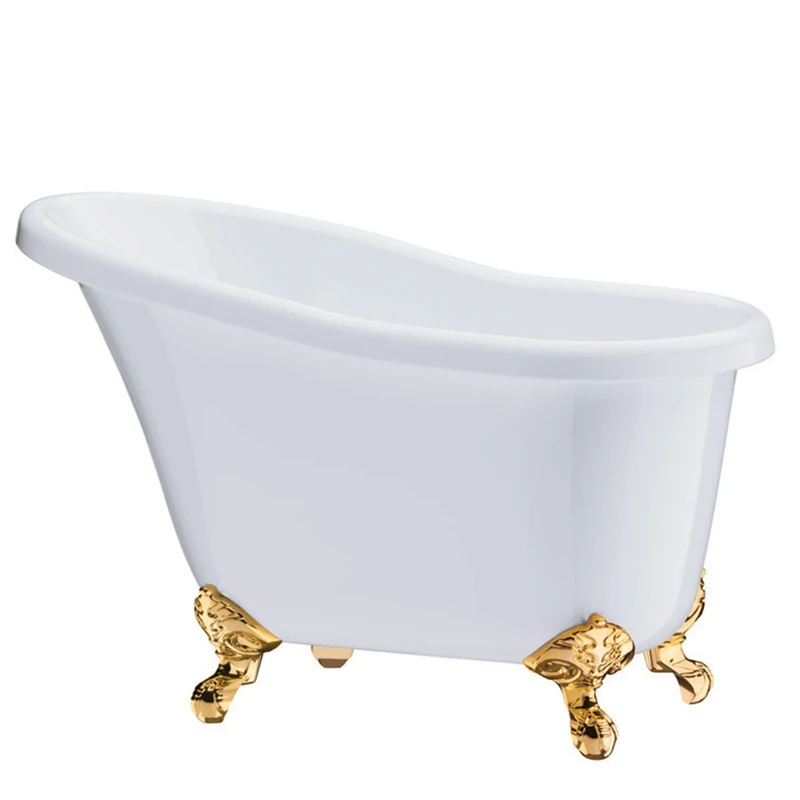 drinkstuff DD08257 White & Gold Bath Tub Champagne Bucket