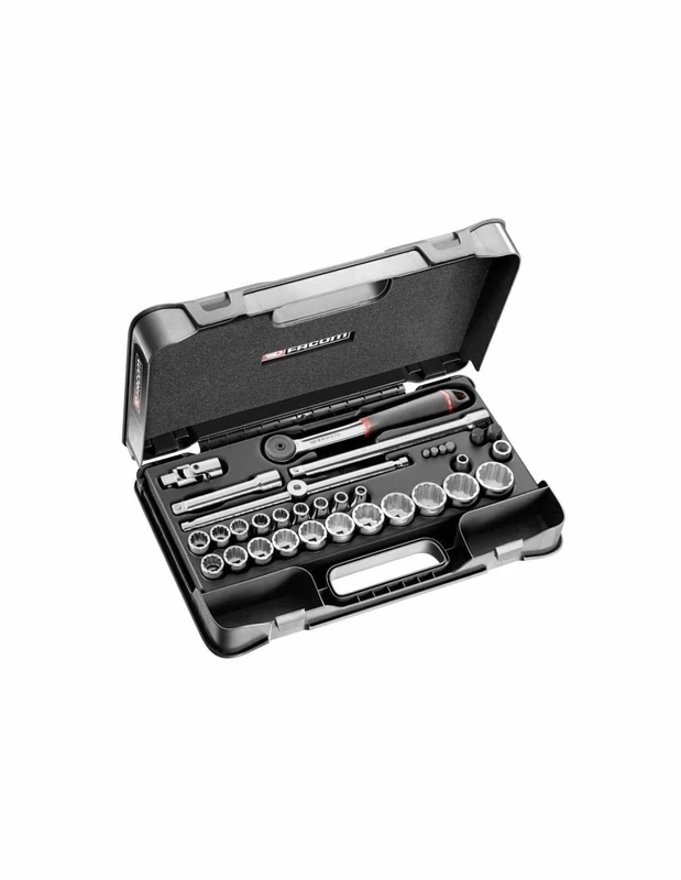 FACOM S.446ADP Series S.446 1/2" Metric 12-Point Socket Set, 35-Piece