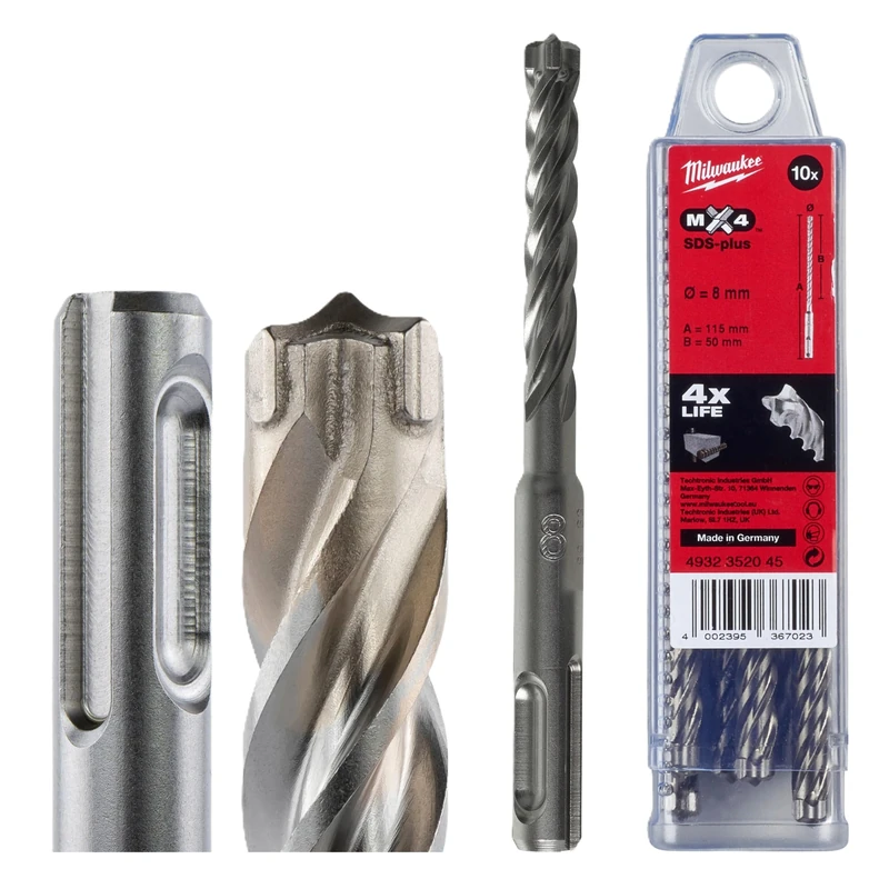 Milwaukee Broca SDS-Plus MX4 8x110-10uds
