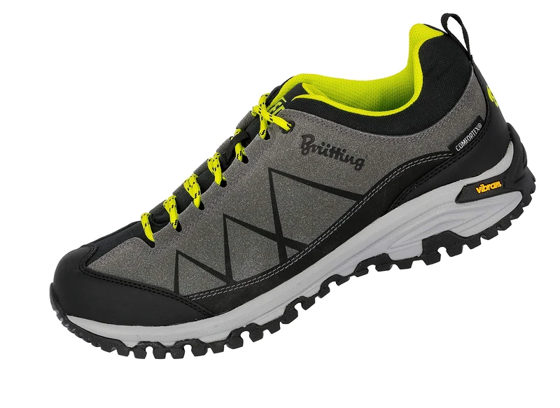 Brütting Unisex Kansas Trekking and Hiking Shoes, Anthracite Black Lemon, 9 UK