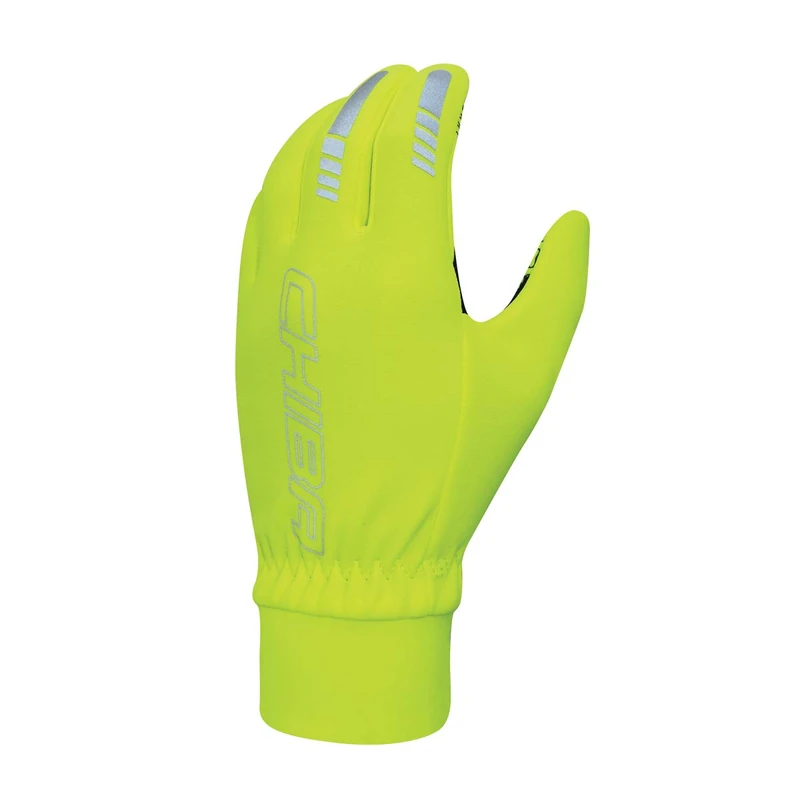Chiba Men Thermofleece Waterproof Gloves - Neon Yellow, X-Large