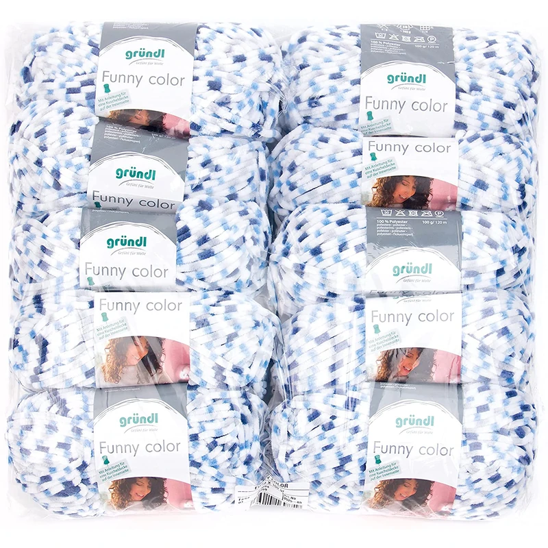 Gründl 3525 – 03 Funny Color Cotton Cover 100% Polyester, Blue Color, 47, 50 x 40 x 10 cm