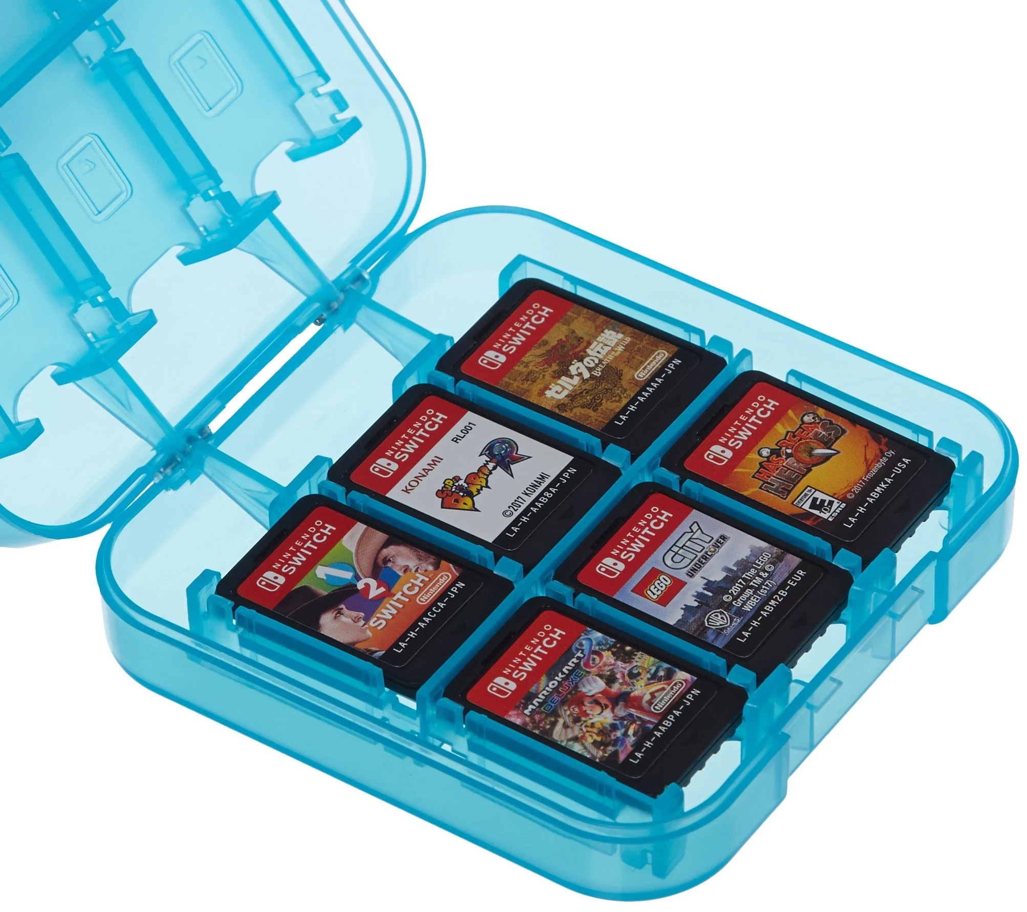 Amazon Basics Game Storage Case for Nintendo Switch - Blue