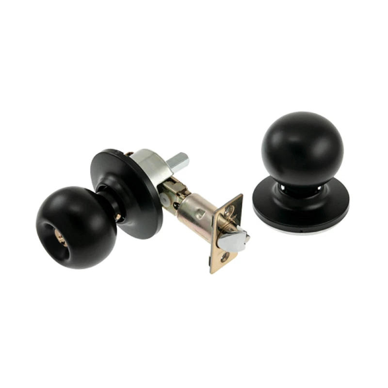 Tesa Assa Abloy 3902U0NE Ball Handle Set for Doors, Black, Function 02