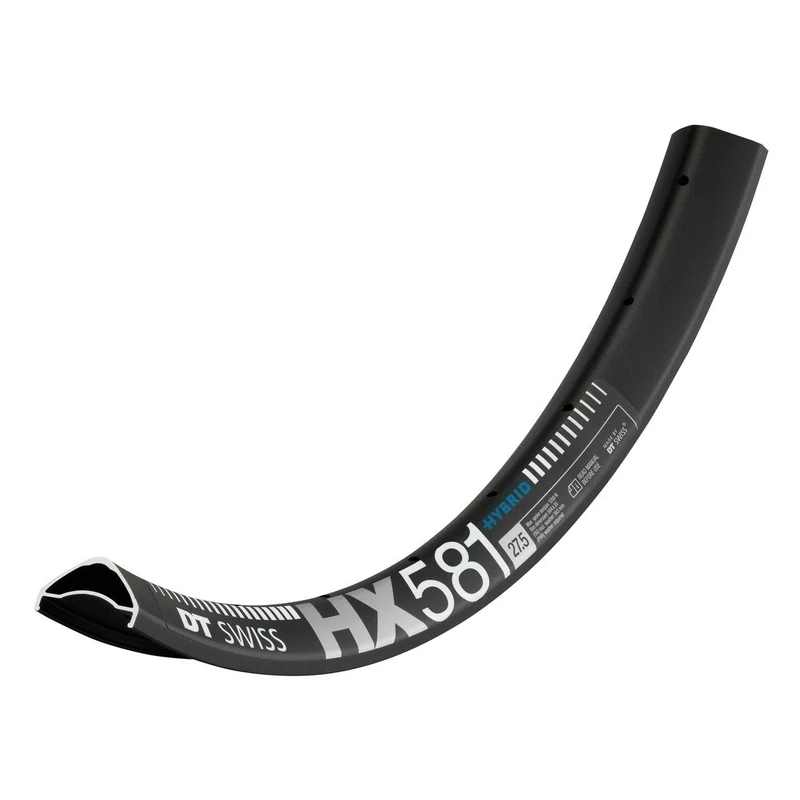 DT Swiss HX 581 Hybrid SBWT disc-specific 28 hole Presta-drilled black - 27.5