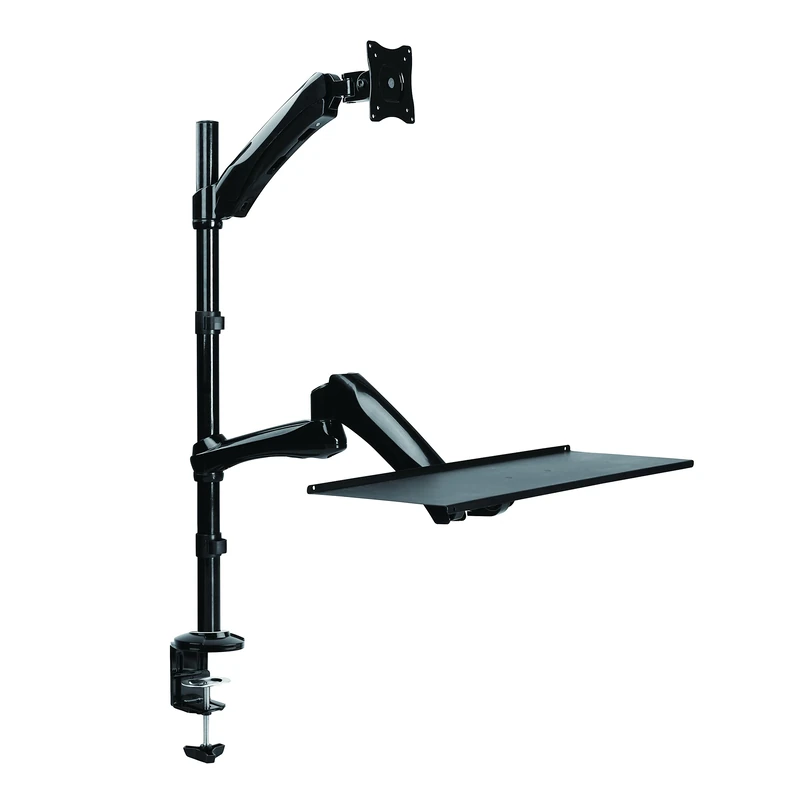 LogiLink BP0030 Sitting/Standing Workstation Monitor Desk Mount 33-68.5 cm (13-27 Inches) Black
