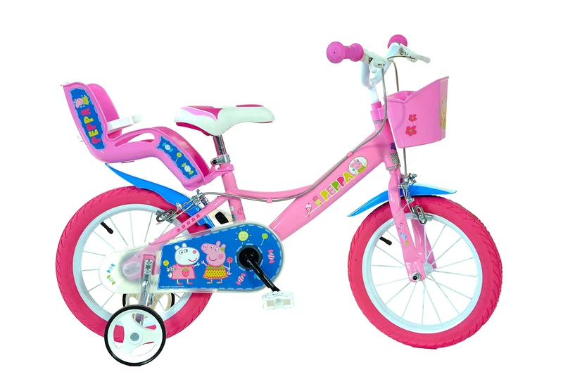 Dino Bikes | Peppa Pig 14" Bicycle | Pink | Girls Bike | Ages 4-6