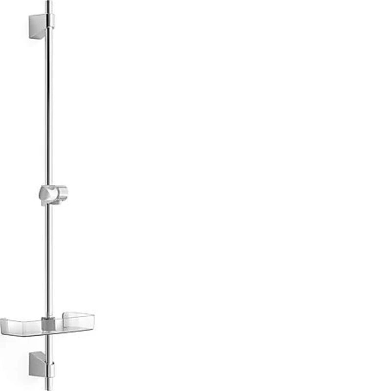Hansa wall attachment set / shower set basicjet (without hand-held shower head) | wall attachment, mounting set, slider, soap dish, shower bracket: adjustable, cone holder for shower hose, Stange 920 mm