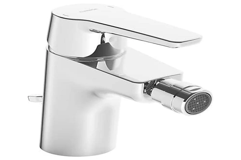 Hansa 51433293 Bidet Mixer, Sink washbasin Battery Handapolo DN15, Ball Joint Aerator, Waste Fitting (Metal) and Pull Actuation, 6 l/min, Projection 106 mm