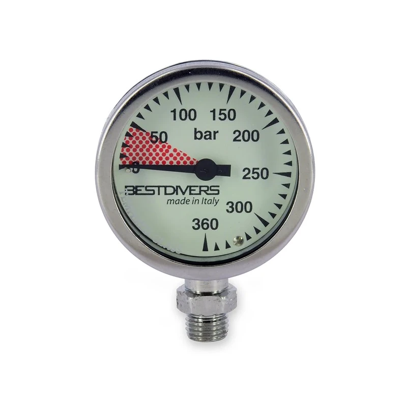 Best divers ab0776 Sub, Pressure Gauge, Silver, 5.2 X 2.5 cm