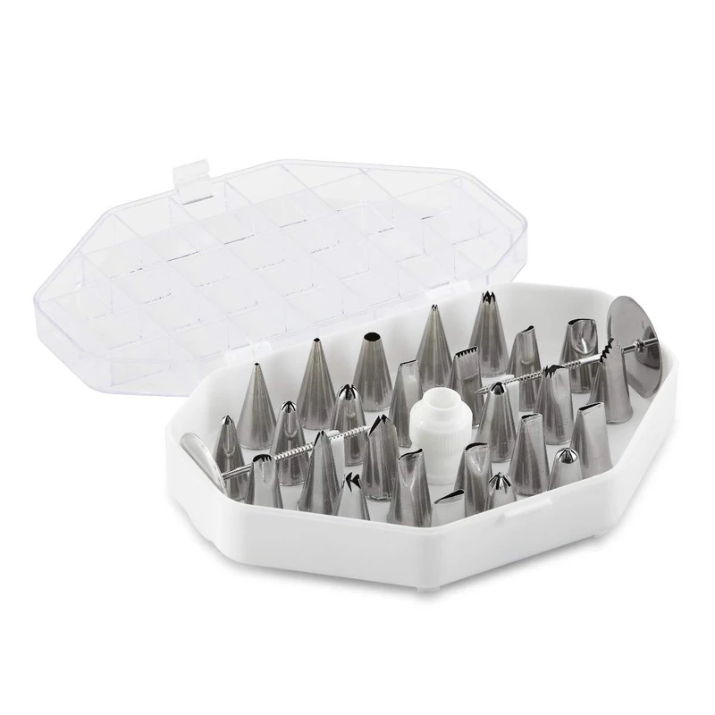 Thermohauser 29 Piece Stainless Steel Piping Nozzle Set - Image 1
