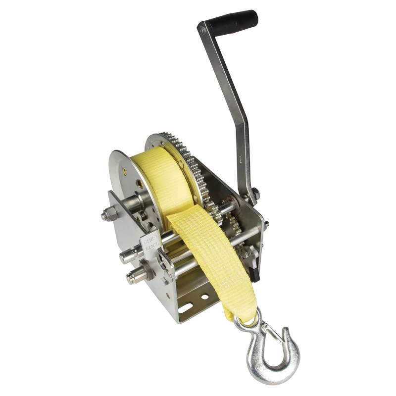 Fulton 142424 Winch, 3200 lbs, 2-Speed with Heavy Duty 20' Strap, 1 Pack