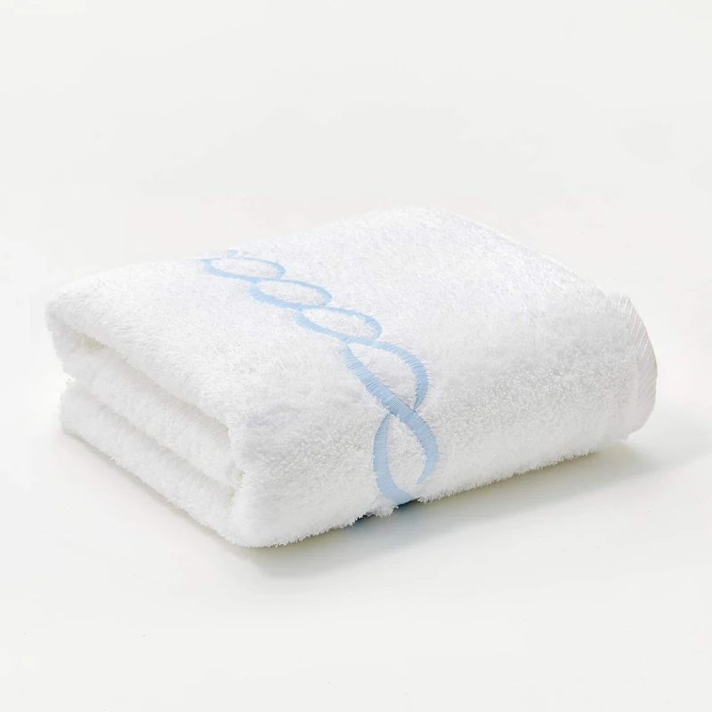 Calla Angel Superior 1000 Gram Egyptian Cotton Oversize 63 x 31 Bath Towel, 1 Piece, Blue Chain