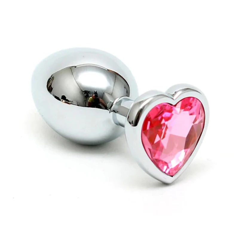Small Butt Plug with Heart Shaped Crystal - Image 1