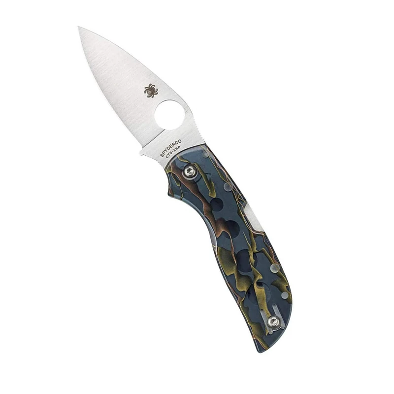 Spyderco C152RNP Unisex Adult Closing Knife, Multi-Coloured