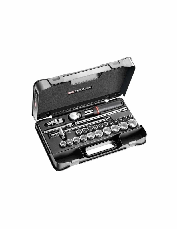 FACOM SXL.161-4P6 Series SXL.161 1/2" Metric 6-Point Sockets Set, 26-Piece