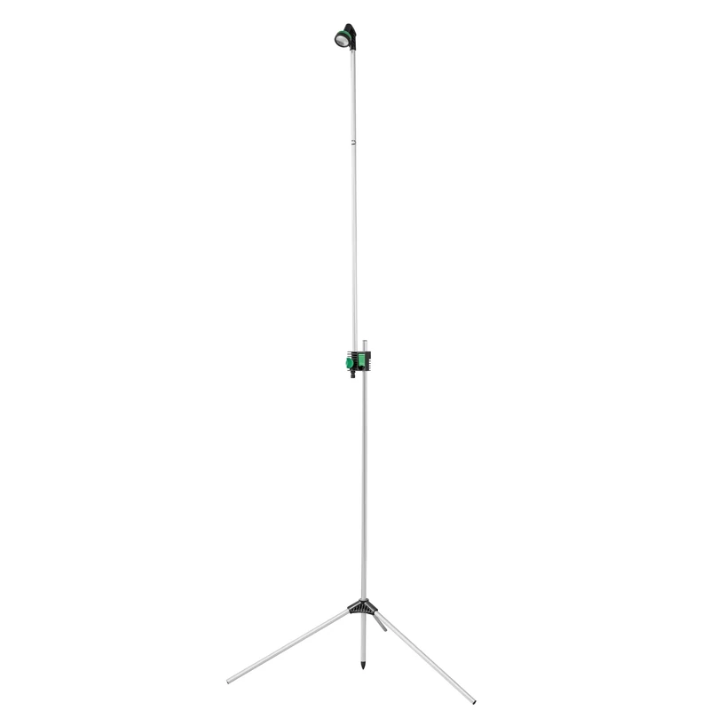 Amig - Adjustable Outdoor Shower 1.35-2.35 m for Gardens, Pools or Campings | Portable and Lightweight Aluminium and ABS with Stable Tripod Stand and Height Adjustment Lever