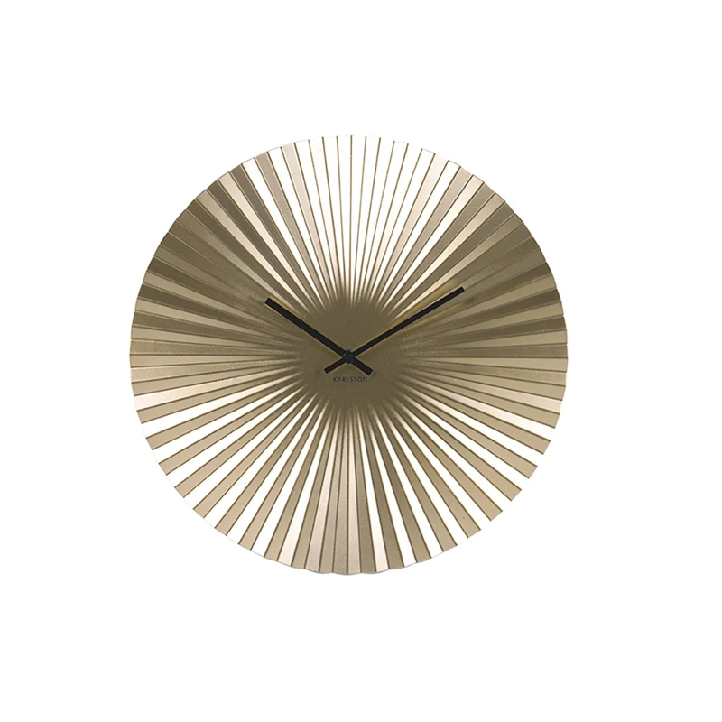 Karlsson, wall clock, Steel, Gold, One Size, KA5657GD