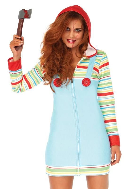 Leg Avenue Cozy Killer Doll Costume, Small - Image 1