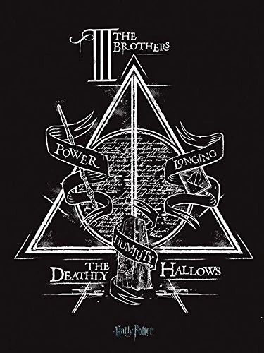 Pyramid International HARRY POTTER Canvas Print Deathly Hallows 60cm x 80cm - Official Merchandise