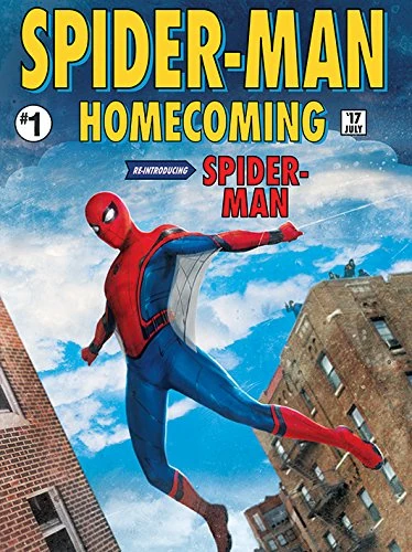 Spider-Man Homecoming Cover Canvas Print, Multi-Colour, 60 x 80 cm