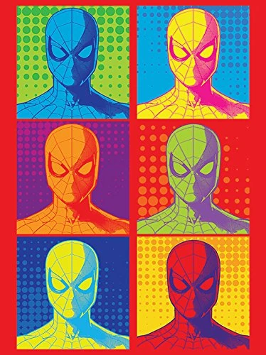 Spider-Man Homecoming-Pop Art 60 x 80cm Canvas Print, Cotton Blend, Multi-Colour, 60 x 80 x 3.2 cm