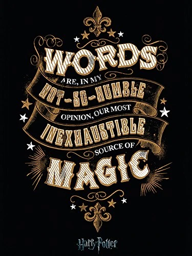 Pyramid International "Words Harry Potter Canvas Print, Multi-Colour, 60 x 80 x 1.3 cm