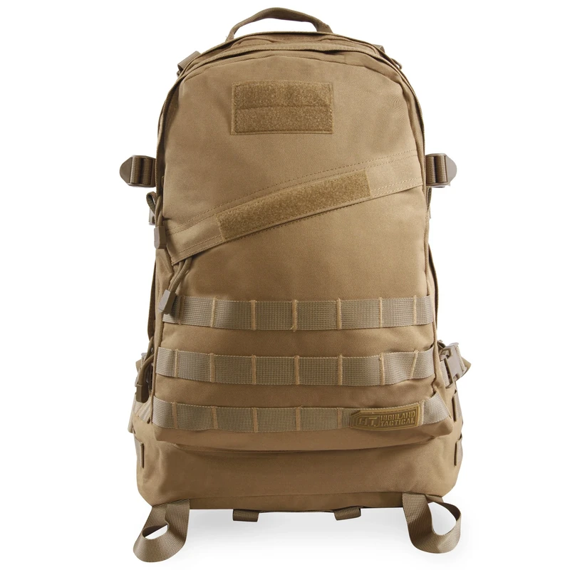 Highland Tactical Men's Stealth Heavy Duty Tactical Backpack, Desert, One Size