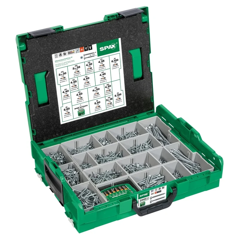Spax Tool Case, L-BOXX, Wirox A3J, Countersunk Head T-Star Plus, 5000009161019