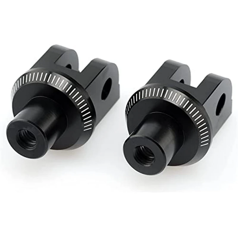 Puig 7248N Adapters Footpegs Rider for BMW R1200 GS Adventure 06'-13'/BMW R1200 GS Adventure 14'-18', Black, Set of 2