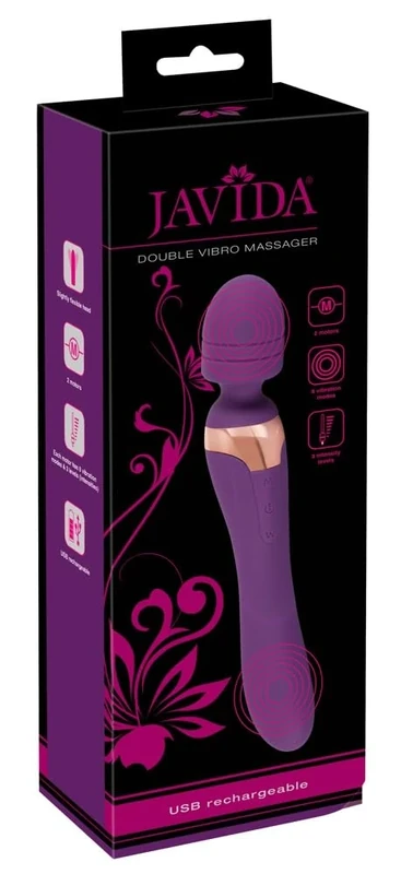 Javida Javida Double Massager Purple 21.8 cm