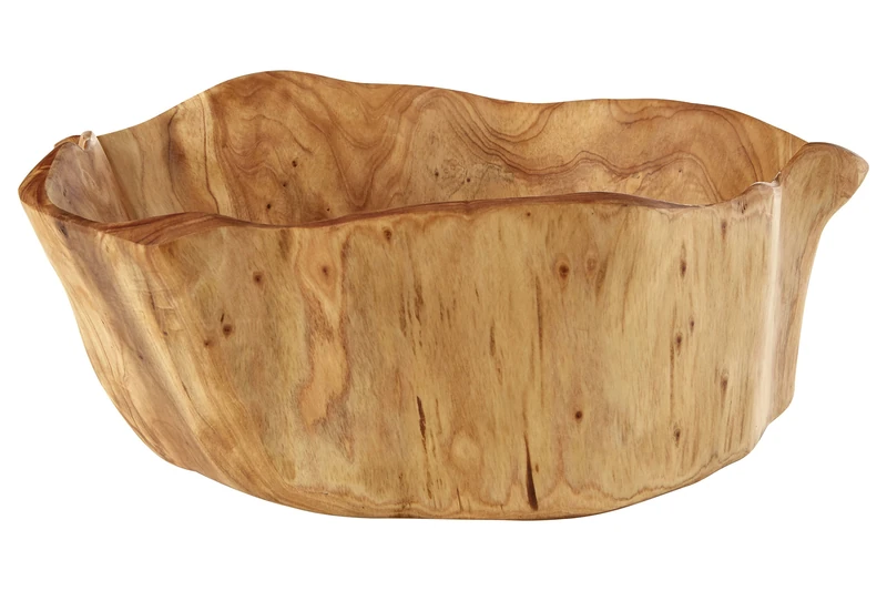 Premier Housewares Kora Bowl, Natural Cedarwood, Large