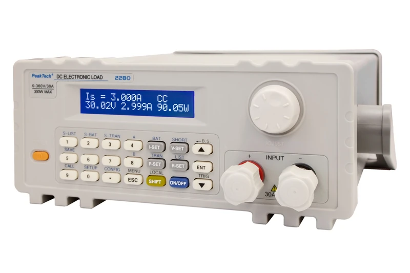 PeakTech 2280 DC-Electronic Load - 300W 360V with USB