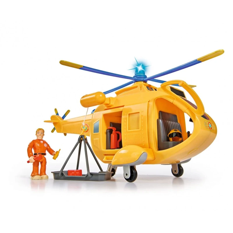 Fireman Sam – Helicopter Wallaby With Figure, 34 cm (Simba 9251002)