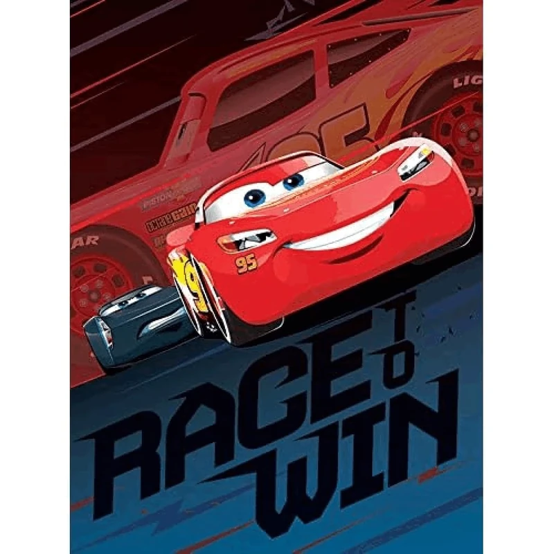 Cars 3 Race to Win 60 x 80cm Canvas Print, Cotton Blend, Multi-Colour, 60 x 80 cm