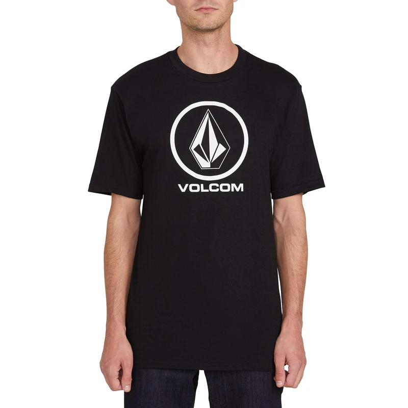 Volcom Men's Crisp Stone Short Sleeve Tee T-Shirt, Black, S - Image 1