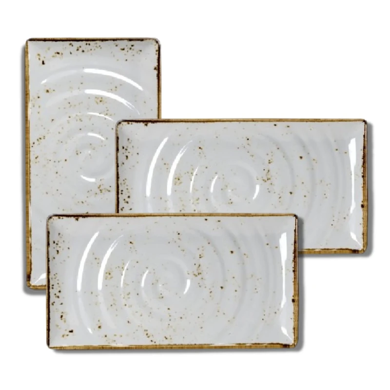 Steelite VV459 Craft Melamine GN 1/3 Rectangular Platter, White (Pack of 3)