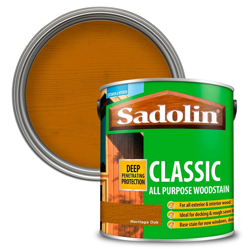 Sadolin Classic All Purpose Woodstain Heritage Oak 2.5 L