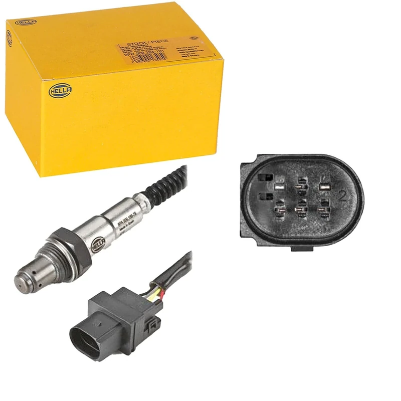 HELLA 6PA 009 166-791 Lambda Sensor - 6-pin connector - Cable: 800mm