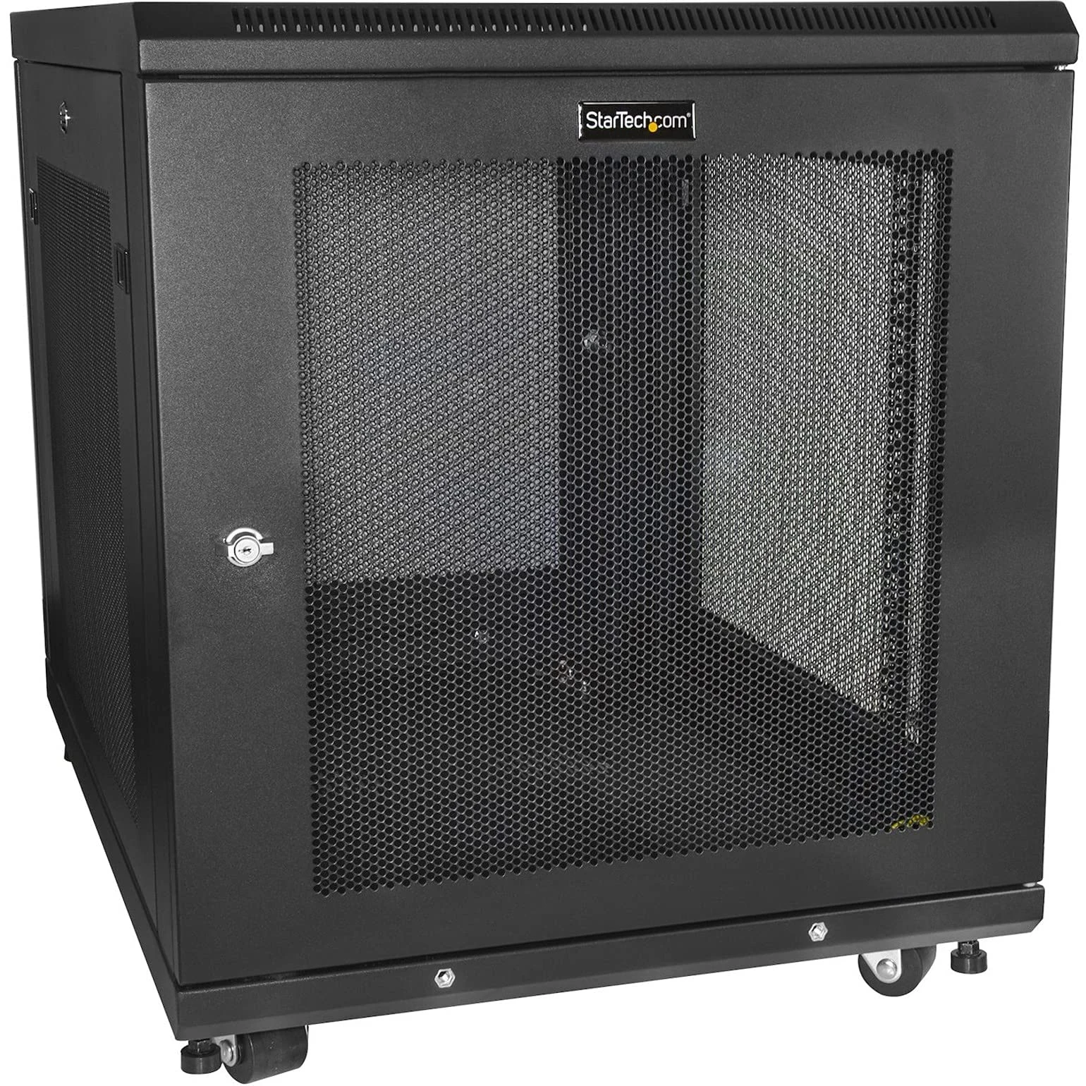 StarTech.com 4-Post 12U Server Rack Cabinet, 19" Data Rack Cabinet Kit for IT / Network Equipment, with Adjustable Mounting Rails, Ships Fully Assembled