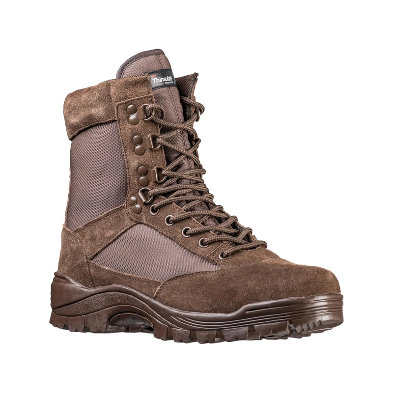 Mil-Tec Unisex hiking boots, 12822109 hiking boots, brown, 12 UK