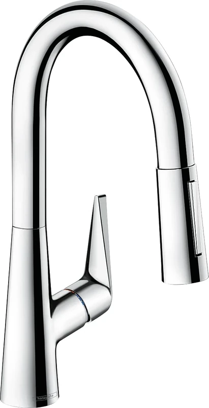hansgrohe Talis S Kitchen Tap 160, Pull-Out Spray, 110°/150° Swivel Range, chrome