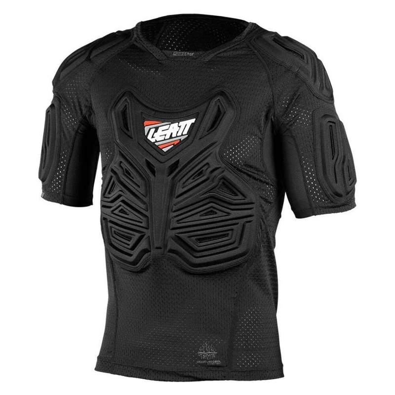 Leatt Roost Tee Jersey is a comfortable protection. It gives you a light and chafe fit. Unisex Adult Jacket, Black, L/XL - Image 1
