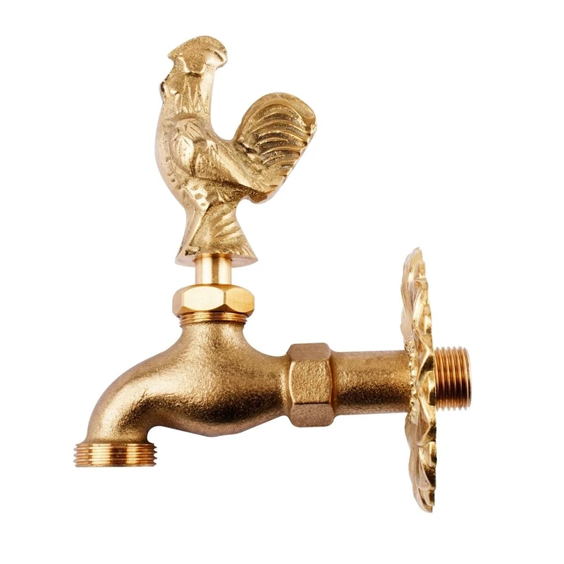 Alfa 44554 Brass Rooster Tap with Rosette