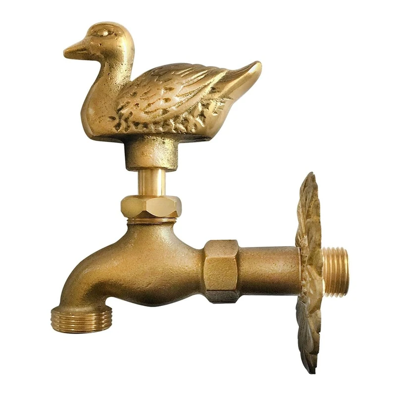 Alfa 44555 Brass Duck Tap with Rosette
