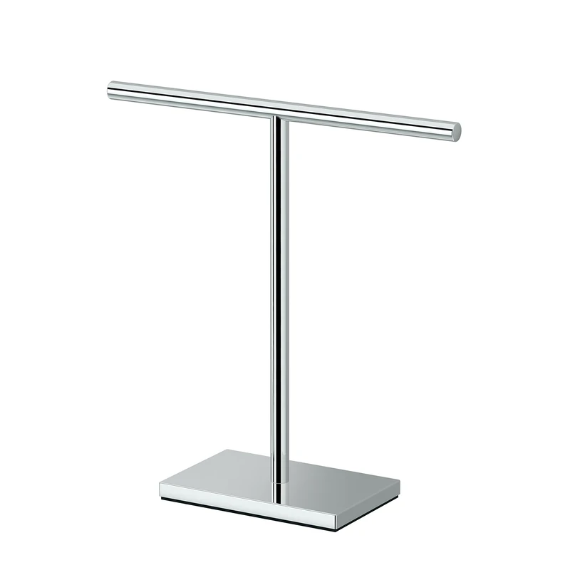 Gatco 1444C Jewelry Rectangle Base T-Shape Towel Holder Chrome